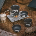 Набор посуды Naturehike NH18T018-G, серый для нанесения логотипа