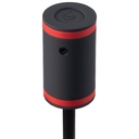 Зонт складной AOC Mini с цветными спицами, красный для нанесения логотипа