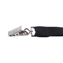Лента для бейджа Neckband, черная для нанесения логотипа