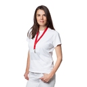 Лента для бейджа Neckband, красная для нанесения логотипа
