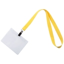 Лента для бейджа Neckband, желтая для нанесения логотипа
