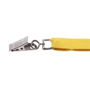 Лента для бейджа Neckband, желтая для нанесения логотипа