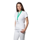 Лента для бейджа Neckband, зеленая для нанесения логотипа