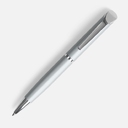 Ручка шариковая Glide, серая для нанесения логотипа