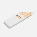 Набор цветных карандашей Pencilvania Mini, белый для нанесения логотипа