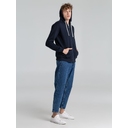 Толстовка на молнии с капюшоном Unit Siverga Heavy темно-синяя, размер XS для нанесения логотипа