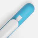 Ручка шариковая Swiper Soft Touch, голубая с белым для нанесения логотипа