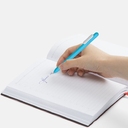 Ручка шариковая Swiper Soft Touch, голубая с белым для нанесения логотипа
