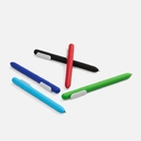 Ручка шариковая Swiper Soft Touch, голубая с белым для нанесения логотипа