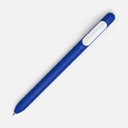 Ручка шариковая Swiper Soft Touch, синяя с белым для нанесения логотипа