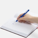 Ручка шариковая Swiper Soft Touch, синяя с белым для нанесения логотипа
