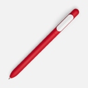Ручка шариковая Swiper Soft Touch, красная с белым для нанесения логотипа