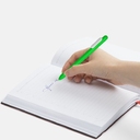 Ручка шариковая Swiper Soft Touch, зеленая с белым для нанесения логотипа