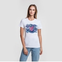Футболка женская «Ван-Пиг», белый, размер S для нанесения логотипа