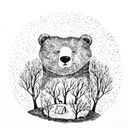 Футболка женская Bear, белая, размер S для нанесения логотипа