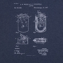 Футболка приталенная Old Patents. Lighter, синий меланж, размер S для нанесения логотипа