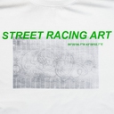 Футболка Street Racing Art, белая, размер S для нанесения логотипа