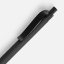 Ручка шариковая Prodir QS01 PRP-P Soft Touch, черная для нанесения логотипа