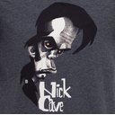 Футболка «Меламед. Nick Cave», темно-синий меланж, размер S для нанесения логотипа