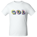 Футболка мужская «Новый GOD», белая, размер S для нанесения логотипа