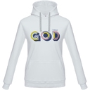 Толстовка с капюшоном «Новый GOD», белая, размер XS для нанесения логотипа