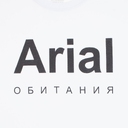 Футболка Arial обитания, белая, размер S для нанесения логотипа
