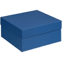 Коробка Satin, большая, синяя для нанесения логотипа
