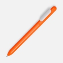 Ручка шариковая Swiper, оранжевая с белым для нанесения логотипа