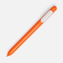 Ручка шариковая Swiper, оранжевая с белым для нанесения логотипа