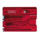 Набор инструментов SwissCard, полупрозрачный красный для нанесения логотипа