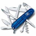 Офицерский нож Huntsman 91, прозрачный синий для нанесения логотипа