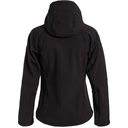 Куртка женская Hooded Softshell черная, размер L для нанесения логотипа