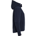 Куртка женская Hooded Softshell темно-синяя, размер L для нанесения логотипа