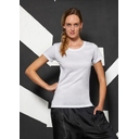 Футболка женская Sublimation белая, размер XXL для нанесения логотипа