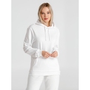 Толстовка с капюшоном унисекс Hoodie, белая, размер S для нанесения логотипа