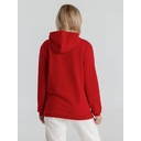 Толстовка с капюшоном унисекс Hoodie, красная, размер S для нанесения логотипа