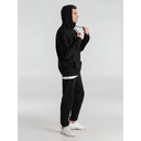 Толстовка с капюшоном унисекс Hoodie, черная, размер S для нанесения логотипа