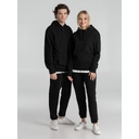 Толстовка с капюшоном унисекс Hoodie, черная, размер S для нанесения логотипа