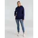 Толстовка с капюшоном унисекс Hoodie, темно-синяя, размер S для нанесения логотипа
