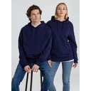 Толстовка с капюшоном унисекс Hoodie, темно-синяя, размер S для нанесения логотипа