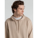 Толстовка с капюшоном унисекс Hoodie, бежевая, размер XS для нанесения логотипа
