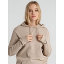 Толстовка с капюшоном унисекс Hoodie, бежевая, размер XS для нанесения логотипа