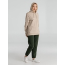 Толстовка с капюшоном унисекс Hoodie, бежевая, размер XS для нанесения логотипа