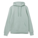 Толстовка с капюшоном унисекс Hoodie, серо-зеленая, размер S для нанесения логотипа