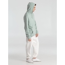 Толстовка с капюшоном унисекс Hoodie, серо-зеленая, размер S для нанесения логотипа
