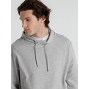 Толстовка с капюшоном унисекс Hoodie, серый меланж, размер S для нанесения логотипа