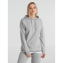 Толстовка с капюшоном унисекс Hoodie, серый меланж, размер S для нанесения логотипа