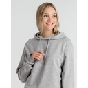 Толстовка с капюшоном унисекс Hoodie, серый меланж, размер S для нанесения логотипа