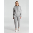 Толстовка с капюшоном унисекс Hoodie, серый меланж, размер S для нанесения логотипа