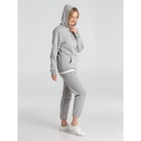 Толстовка с капюшоном унисекс Hoodie, серый меланж, размер S для нанесения логотипа